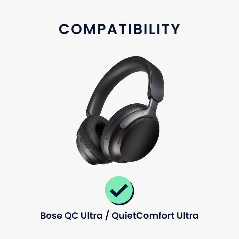 kwmobile Ohr Polster für Bose QC Ultra / QuietComfort Ultra Ohrpolster Ersatz Kopfhörer Ersatzteile mit Cooling Effekt