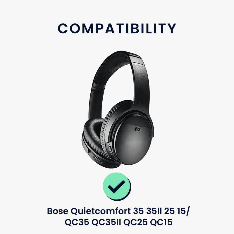 kwmobile Ohr Polster für Bose Quietcomfort 35 35II 25 15 / QC35 QC35II QC25 QC15 Ohrpolster Ersatz Ohrpolster Kopfhörer Ersatzteile Kopfhörer Ersatzpolster mit Cooling Effekt
