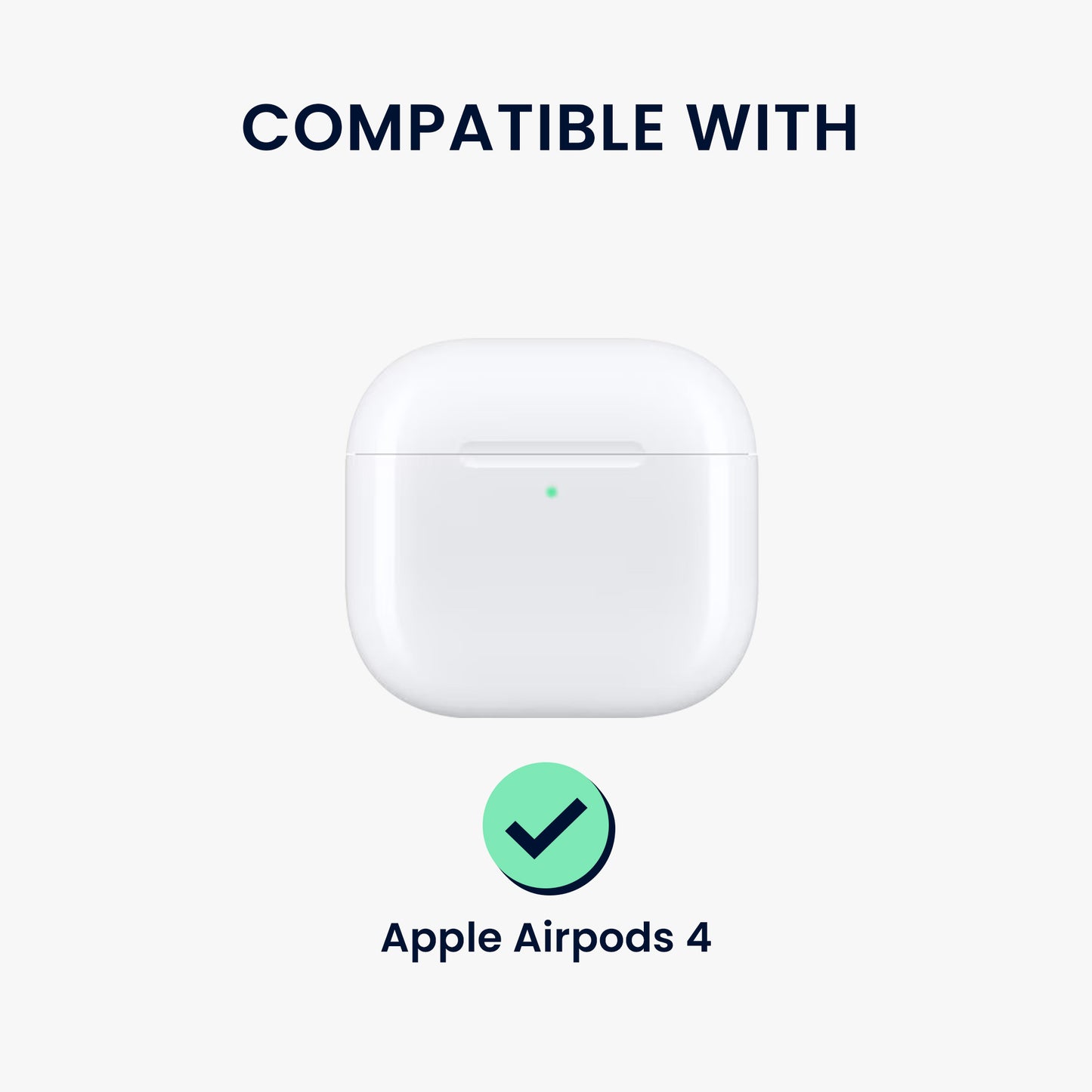 kwmobile Hülle für Apple Airpods 4 Case mit Schlaufe Schutzhülle mit Schlüsselanhänger Kopfhörer Cover