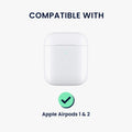 kwmobile Hülle für Apple Airpods 1 & 2 Case mit Schlaufe - Schutzhülle mit Schlüsselanhänger - Kopfhörer Cover