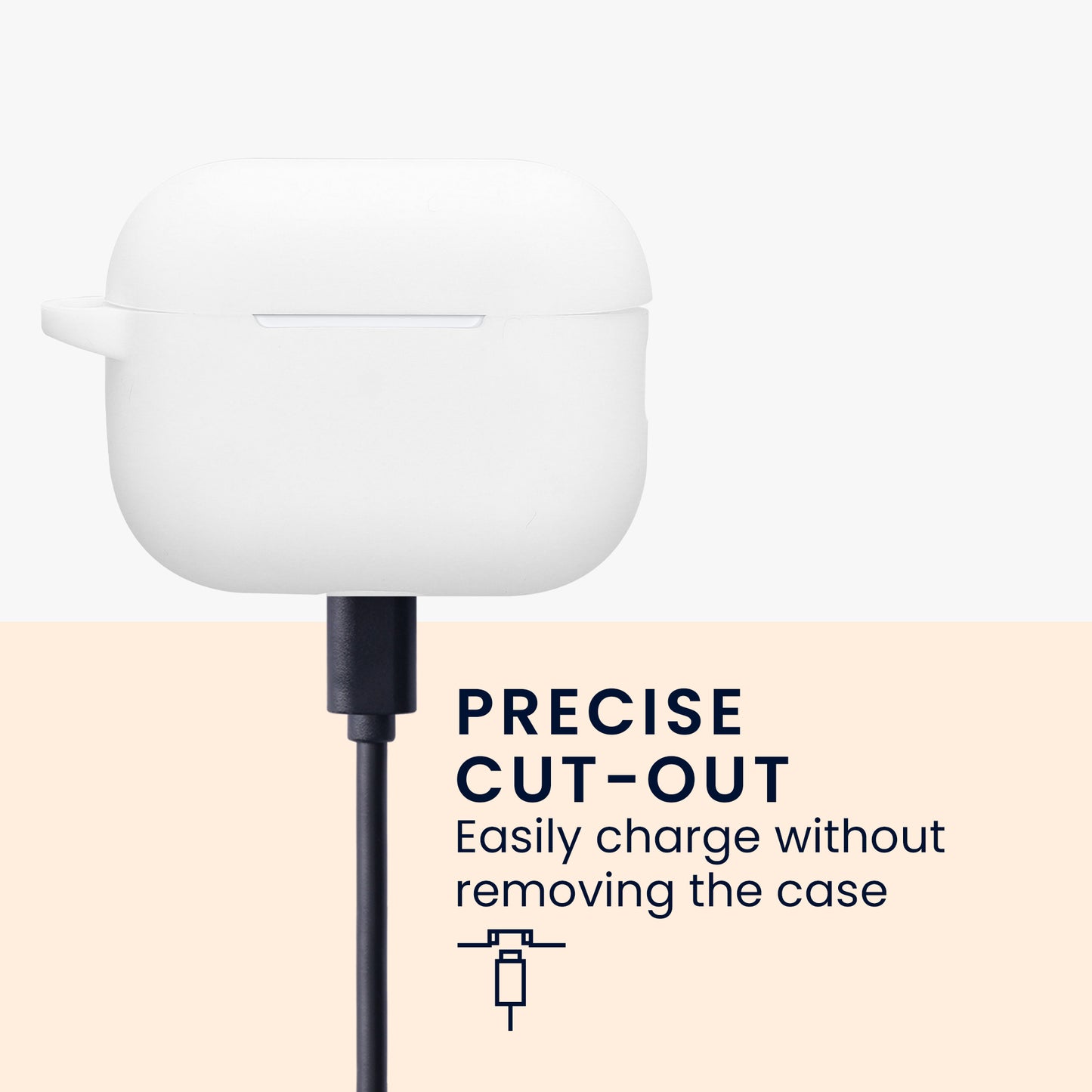 kwmobile Hülle für Apple Airpods Pro 2 Case mit Schlaufe