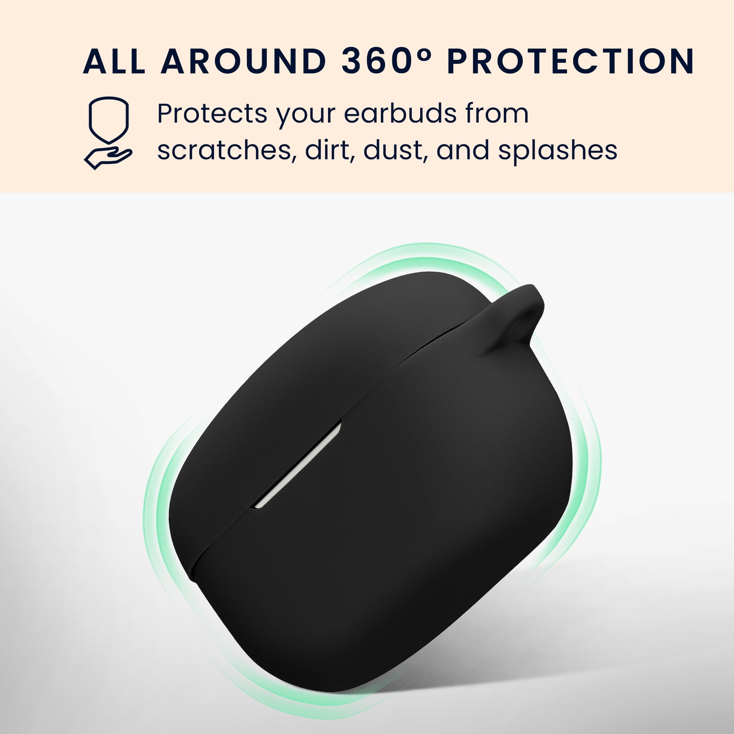 kwmobile Hülle für Sony WF-1000XM5 Case mit Schlaufe Schutzhülle mit Schlüsselanhänger Kopfhörer Cover