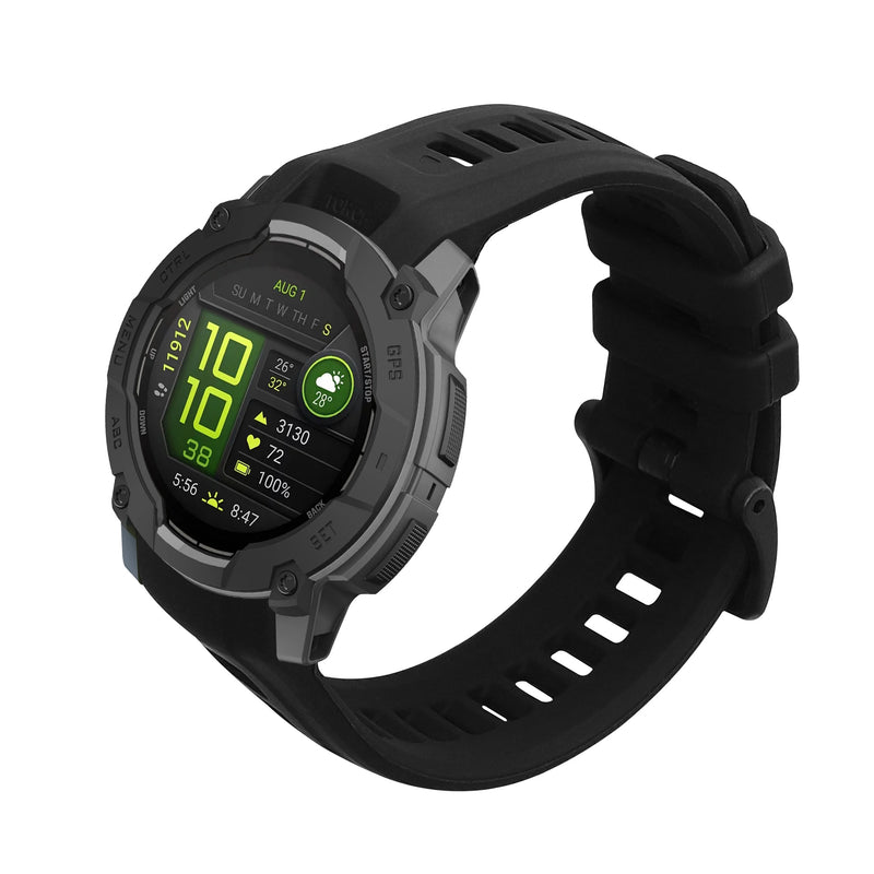 kwmobile Silikon Uhrenarmband für Garmin Instinct 3 50mm Armband Ersatzarmband für Fitnesstracker Wechselarmband Smartwatch