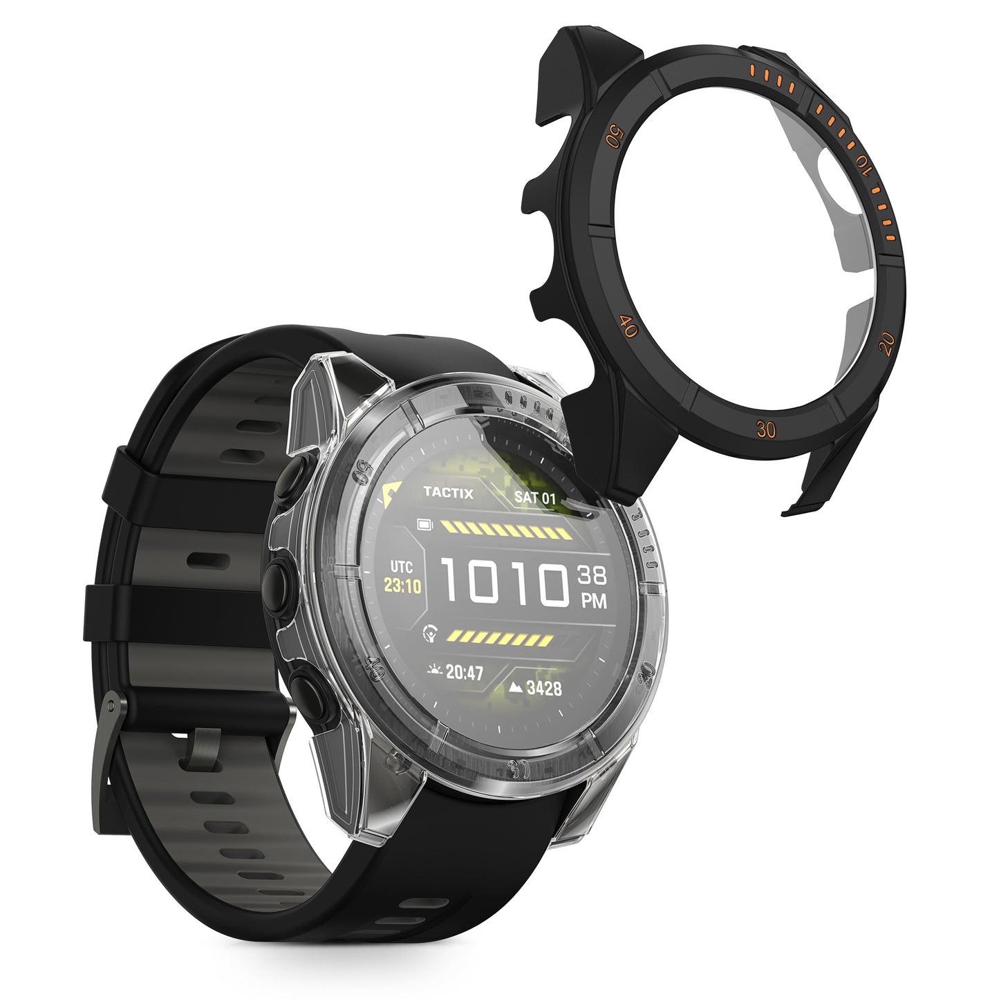 2x Hülle für Garmin Tactix 8 51mm AMOLED