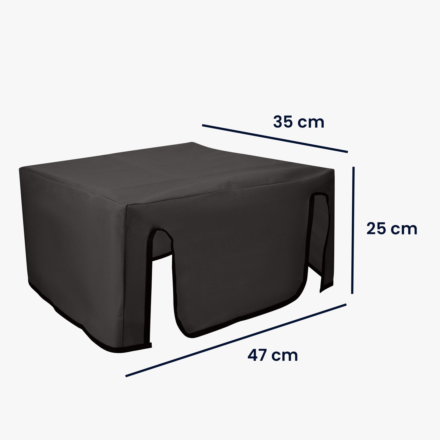 kwmobile Cover kompatibel mit HP OfficeJet 8015e / OfficeJet 8122e - Tasche Hülle Drucker - Staubschutzhülle Schutzhaube Schutzhülle