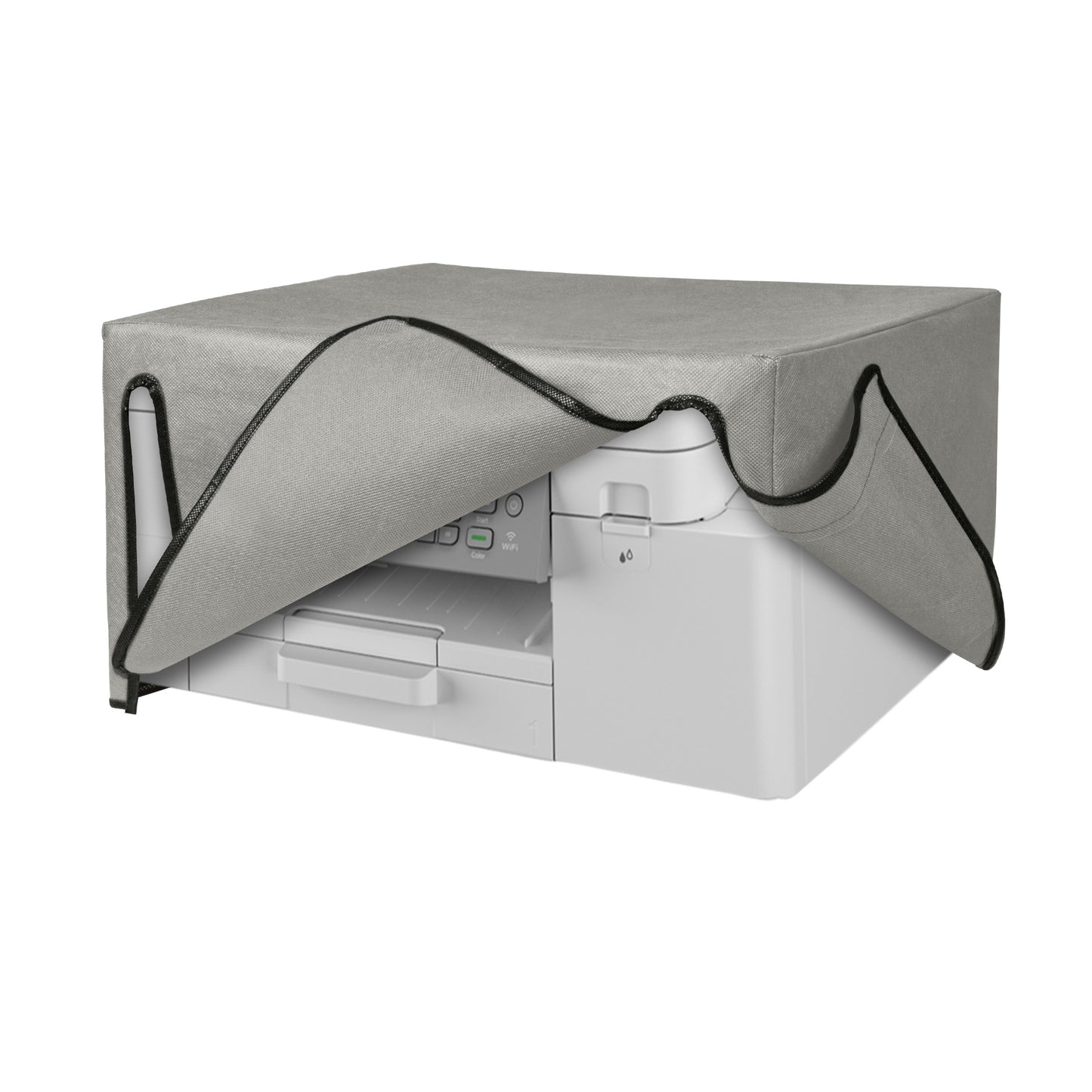 kwmobile Cover kompatibel mit Brother MFC-J4335DW - Tasche Hülle Drucker - Staubschutzhülle Schutzhaube Schutzhülle - Hellgrau Hellgrau  