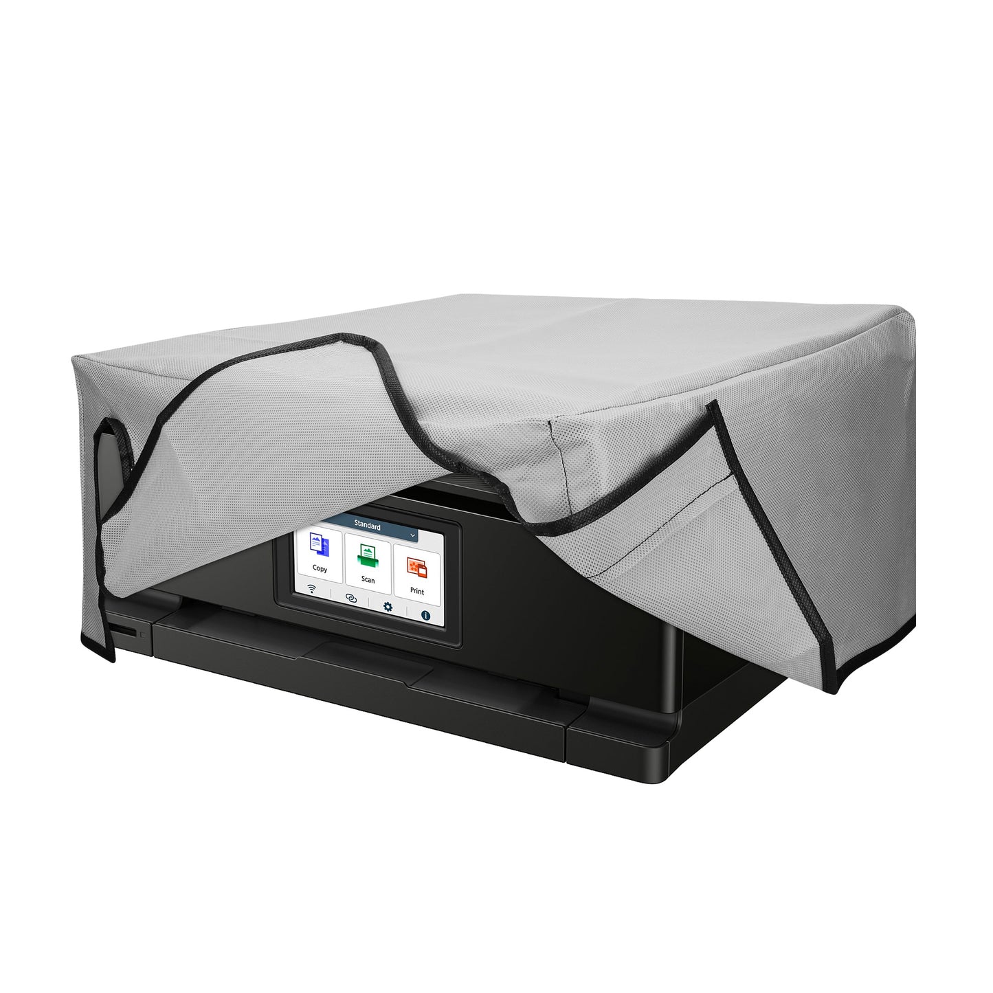 kwmobile Cover kompatibel mit Canon PIXMA TS8750 - Tasche Hülle Drucker - Staubschutzhülle Schutzhaube Schutzhülle - Hellgrau Hellgrau  