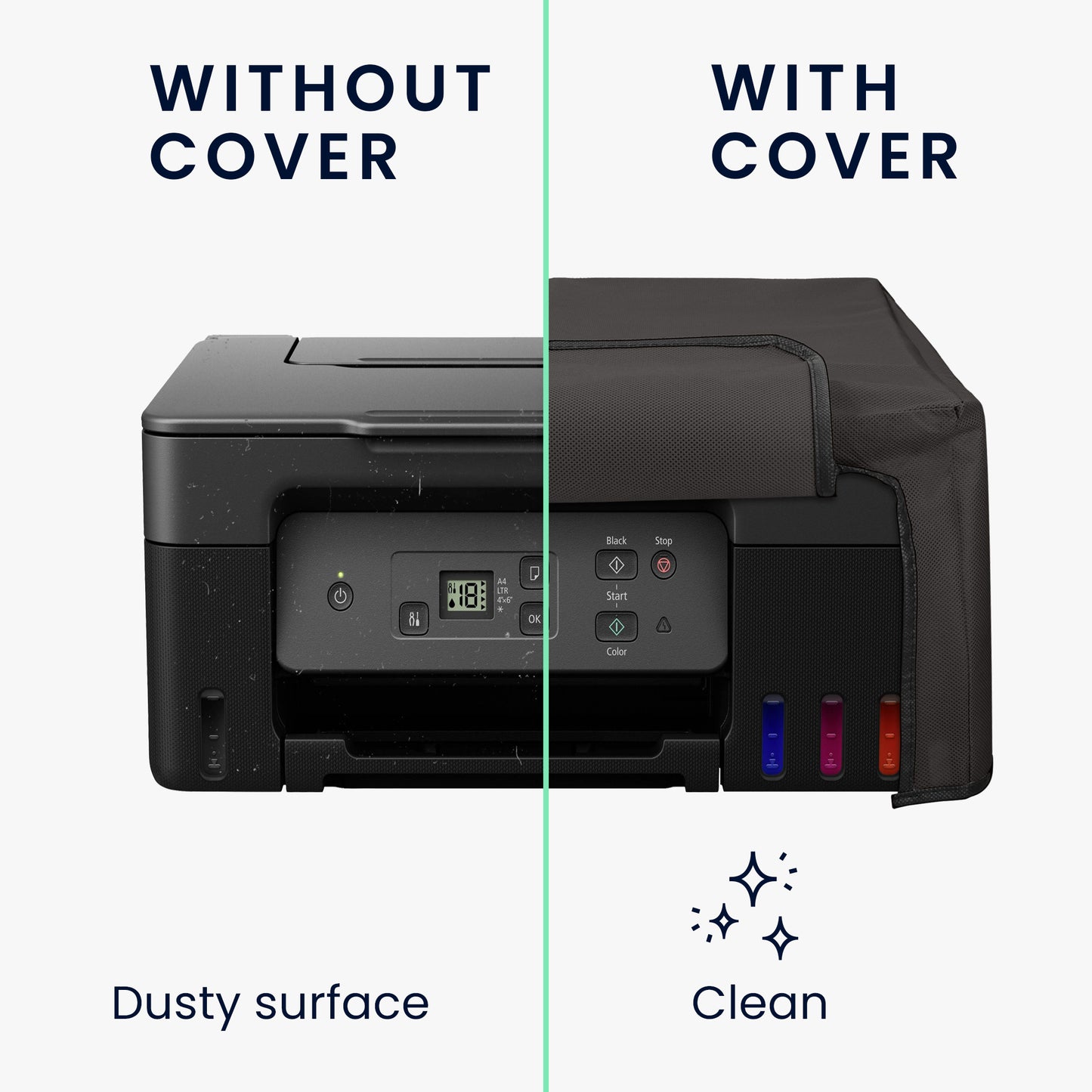 kwmobile Cover kompatibel mit Canon PIXMA G2570 - Tasche Hülle Drucker - Staubschutzhülle Schutzhaube Schutzhülle
