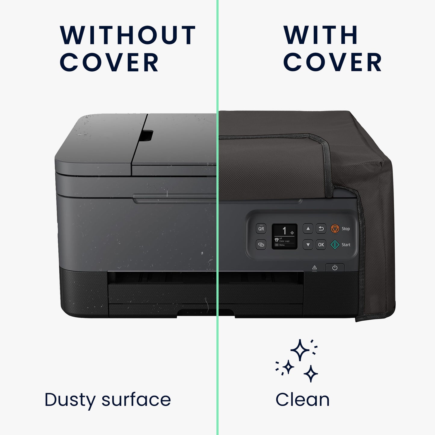 kwmobile Cover kompatibel mit Canon PIXMA TS7450i - Tasche Hülle Drucker - Staubschutzhülle Schutzhaube Schutzhülle