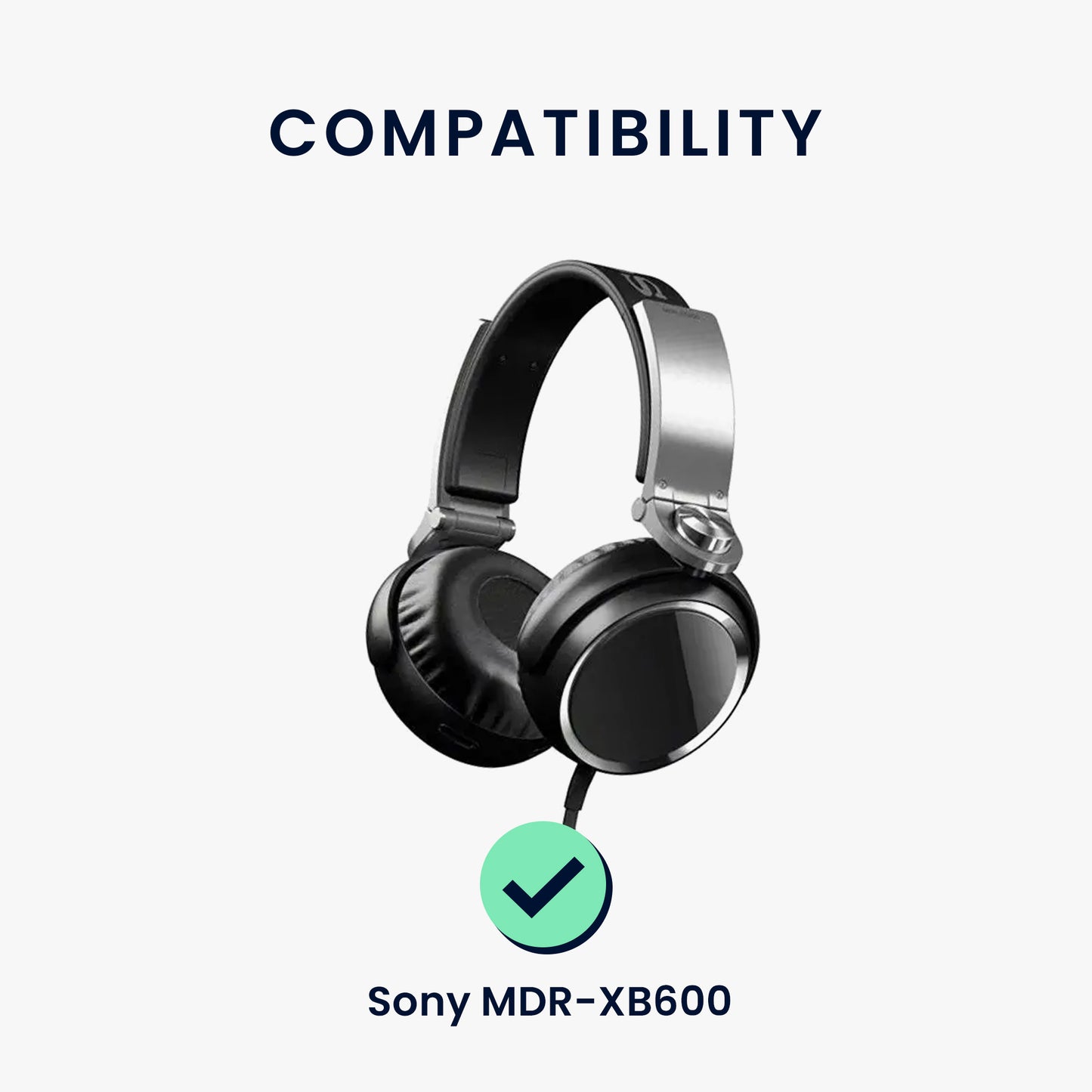 kwmobile Ohr Polster für Sony MDR-XB600 Kopfhörer Ersatzteile Over Ear Headphones