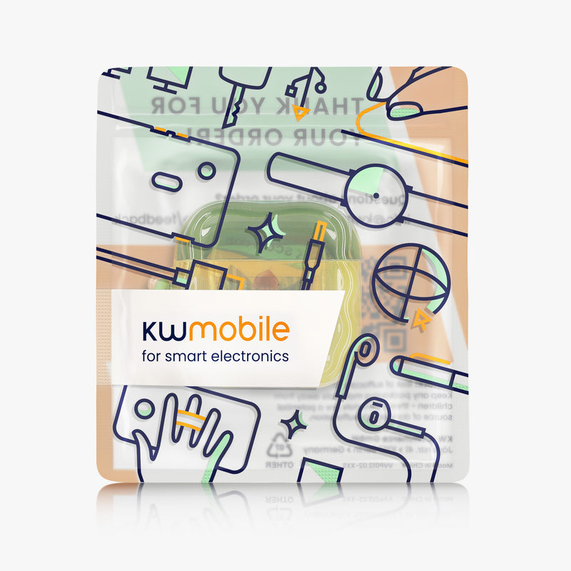 kwmobile In-Ear Kopfhörer Case für Apple Airpods 4 Hülle mit Karabiner - Headphones Case - Earphones Cover Etui