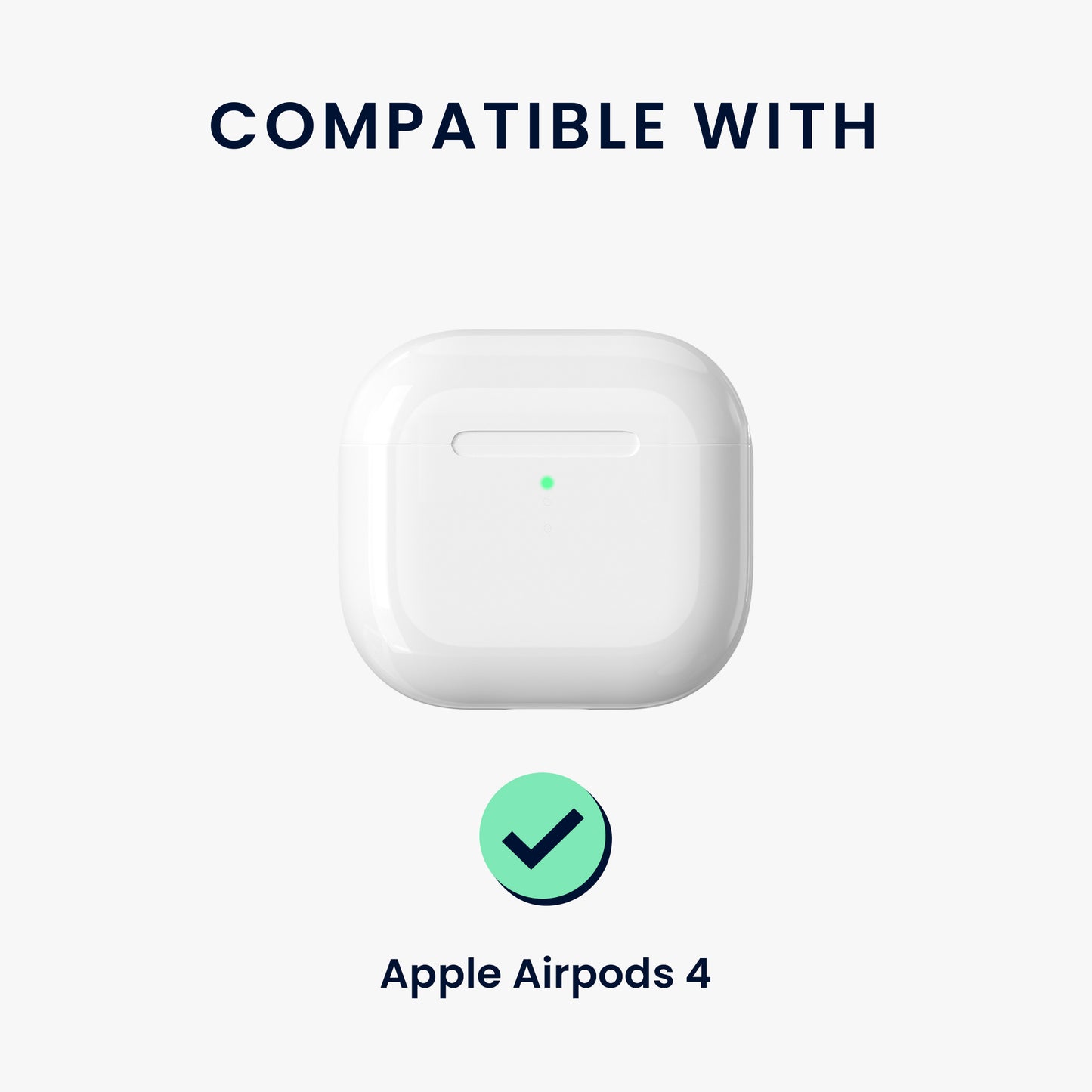 kwmobile In-Ear Kopfhörer Case für Apple Airpods 4 Hülle mit Karabiner - Headphones Case - Earphones Cover Etui