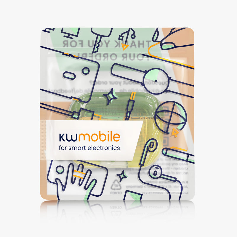 kwmobile In-Ear Kopfhörer Case für Apple Airpods Pro 2 / Pro 1 Hülle mit Karabiner - Headphones Case - Earphones Cover Etui