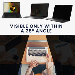 Sichtschutzfolie für 15.6’’ Laptop (16:9) 345x195mm Folie - Blickschutzfolie Privacy Screen - Laptop Folie - Schwarz