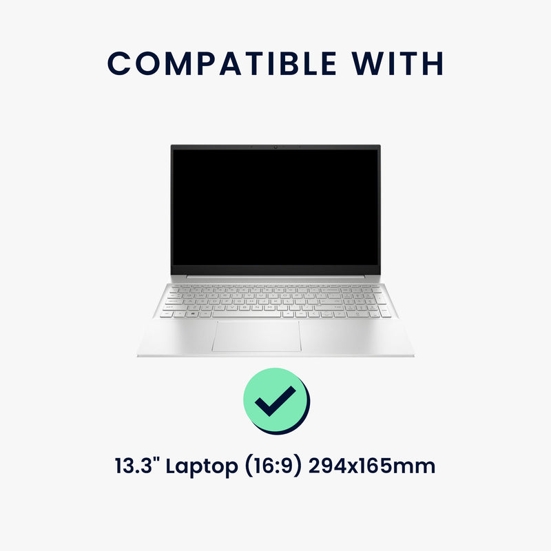 kwmobile Sichtschutzfolie für 13.3" Laptop (16:9) 294x165mm Folie Blickschutzfolie Privacy Screen Laptop Folie Anti Spy Folie Laptop Schutz