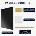 kwmobile Sichtschutzfolie für 13.3" Laptop (16:9) 294x165mm Folie Blickschutzfolie Privacy Screen Laptop Folie Anti Spy Folie Laptop Schutz
