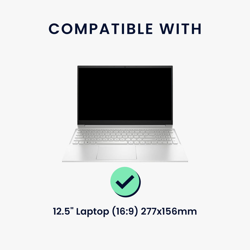 kwmobile Sichtschutzfolie für 12.5" Laptop (16:9) 277x156mm Folie Blickschutzfolie Privacy Screen Laptop Folie Anti Spy Folie Laptop Schutz