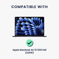 kwmobile Sichtschutzfolie für Apple Macbook Air 15 2023 M2 (A2941) Folie - Blickschutzfolie Privacy Screen - Laptop Folie - Anti Spy Folie - Laptop Schutz