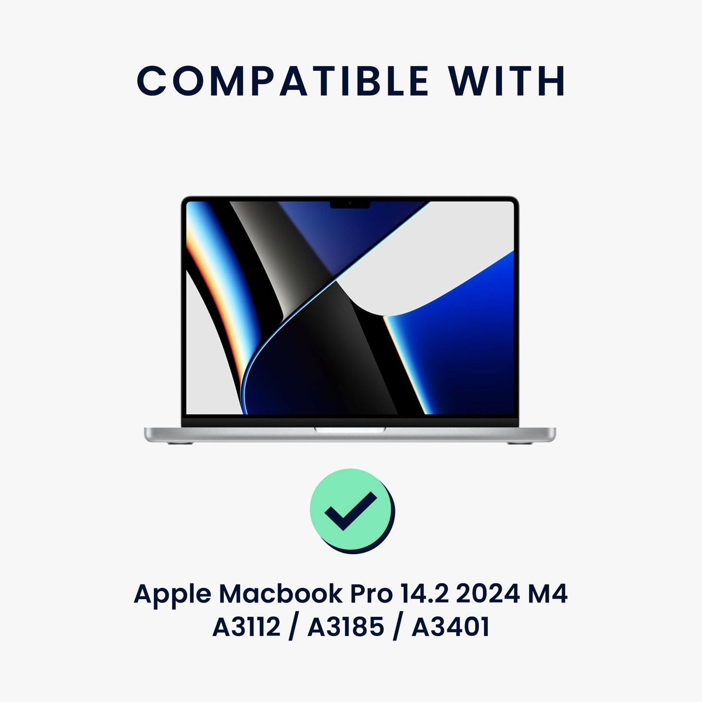 Sichtschutzfolie für Apple Macbook Pro 14.2 M4 A3112 / A3185 / A3401 / M3 A2992 / M2 A2779 Folie - Blickschutzfolie Privacy Screen - Laptop Folie
