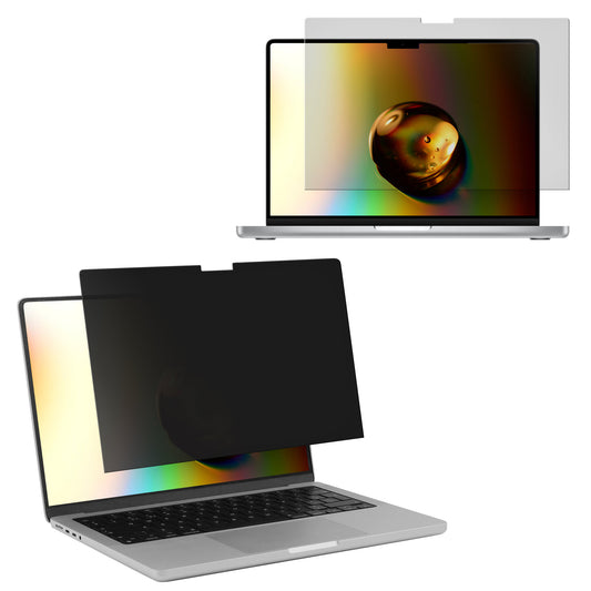 kwmobile Sichtschutzfolie für Apple Macbook Pro 16.2 2024 M4 A3403 / A3186 Folie - Blickschutzfolie Privacy Screen - Laptop Folie - Anti Spy Folie - Laptop Schutz Schwarz  