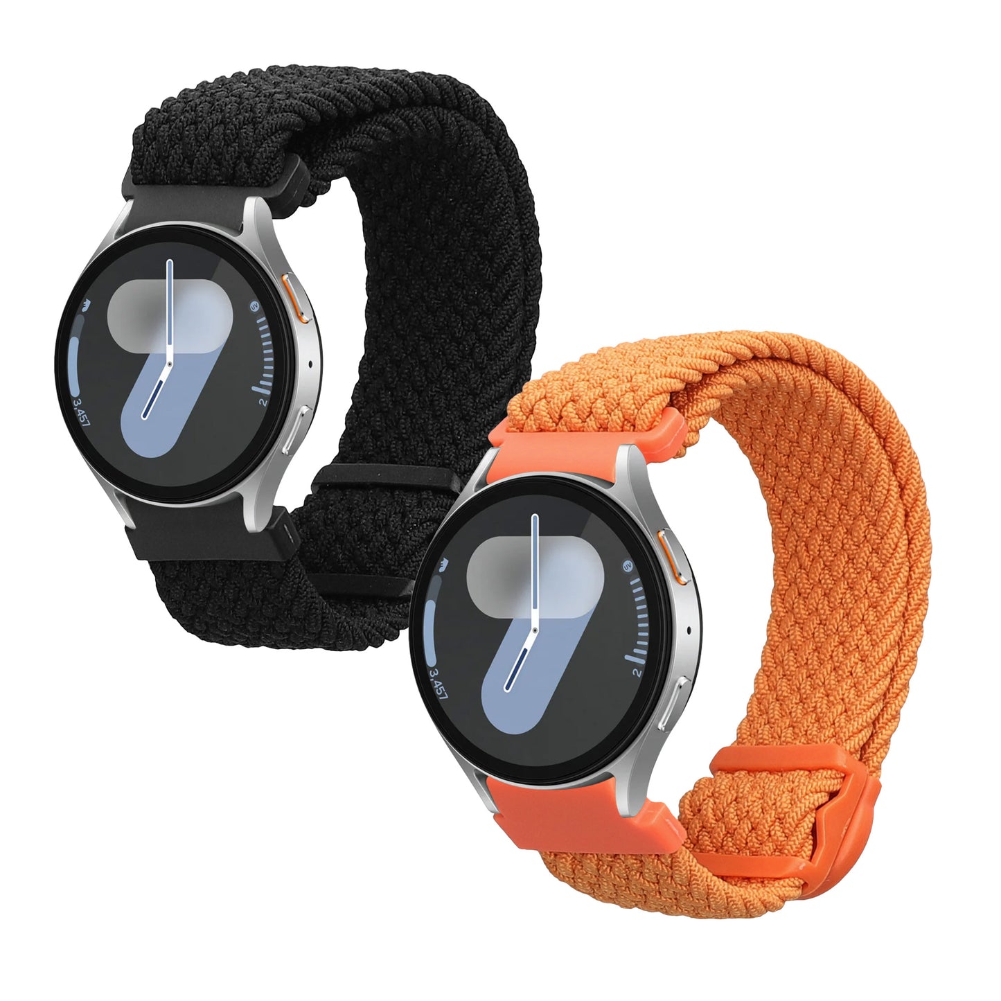 kwmobile Uhrenarmband für Samsung Galaxy Watch 4 / 5 / 6 Galaxy Watch 7 / FE Armband Fitnesstracker Band Set Ersatzarmband Smartwatch