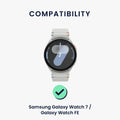 kwmobile Uhrenarmband für Samsung Galaxy Watch 4 / 5 / 6 Galaxy Watch 7 / FE Armband Fitnesstracker Band Set Ersatzarmband Smartwatch