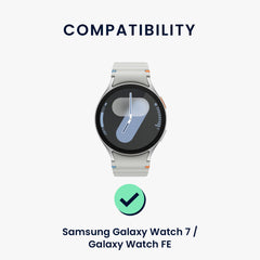 kwmobile Uhrenarmband für Samsung Galaxy Watch 4 / 5 / 6 Galaxy Watch 7 / FE Armband Fitnesstracker Band Set