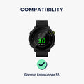 kwmobile Uhrenarmband für Garmin Forerunner 55 / Forerunner 165 / 245 / 645 / 570 42mm Armband Fitnesstracker Band Set Ersatzarmband Smartwatch