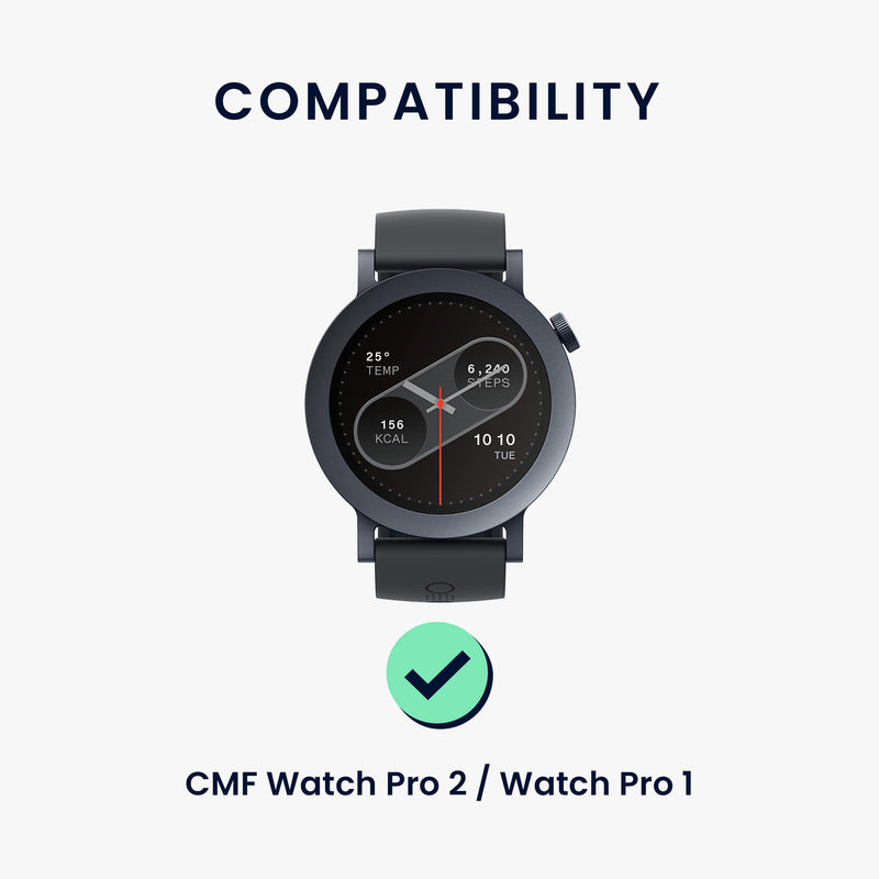 kwmobile Uhrenarmband für CMF Watch Pro 2 / Watch Pro 1 Armband Fitnesstracker Band Set Ersatzarmband Smartwatch