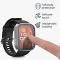 kwmobile Glas Hülle für Huawei Watch Fit 4 Pro Schutzhülle Fullbody Fitnesstracker Case Set