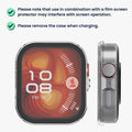 kwmobile Glas Hülle für Huawei Watch Fit 4 Pro Schutzhülle Fullbody Fitnesstracker Case Set