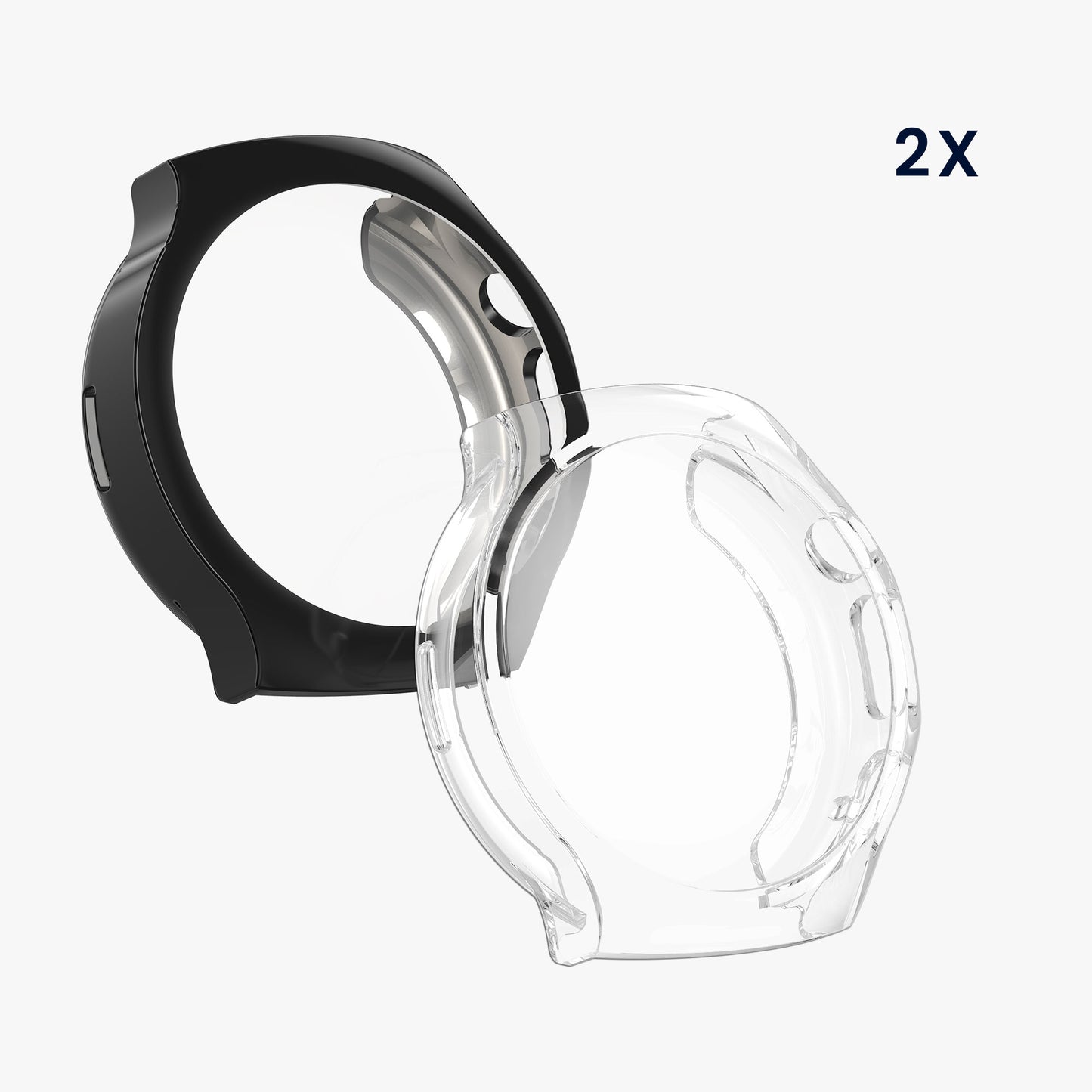 kwmobile Silikon Hülle für Huawei Watch 5 46mm Schutzhülle Fullbody Display Cover Set