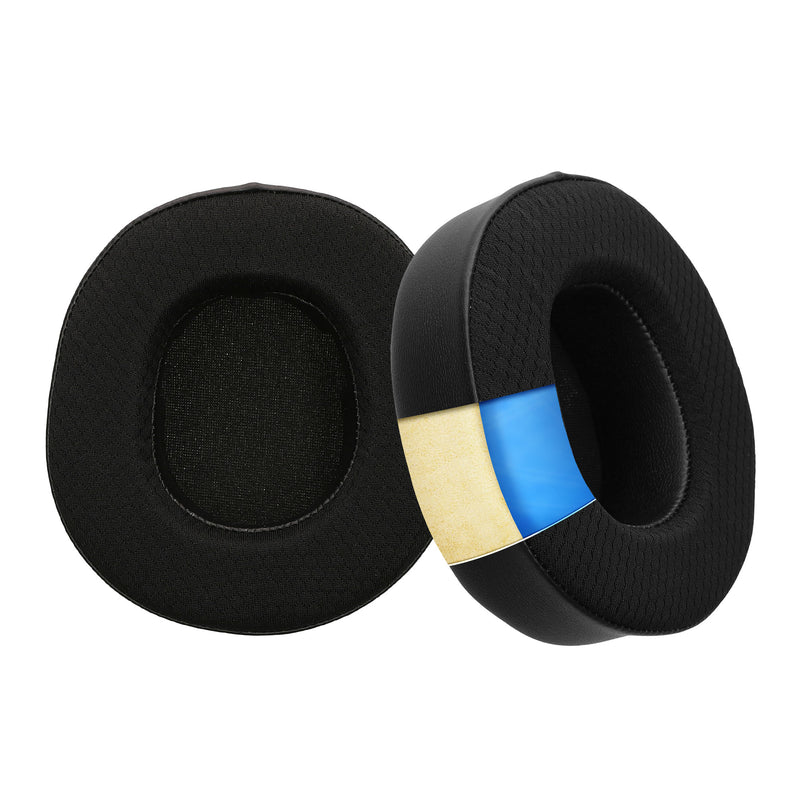 kwmobile 2x Kunstleder Ohr Polster für SteelSeries Arctis Nova Pro Wireless Ohrpolster - Ersatz Ohrpolster - Kopfhörer Ersatzteile - Kopfhörer Ersatzpolster mit Cooling Effekt Schwarz  