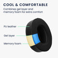 kwmobile Ohr Polster für SteelSeries Arctis Nova Pro Wireless Ohrpolster Ersatz Kopfhörer Ersatzteile Kopfhörer Ersatzpolster mit Cooling Effekt