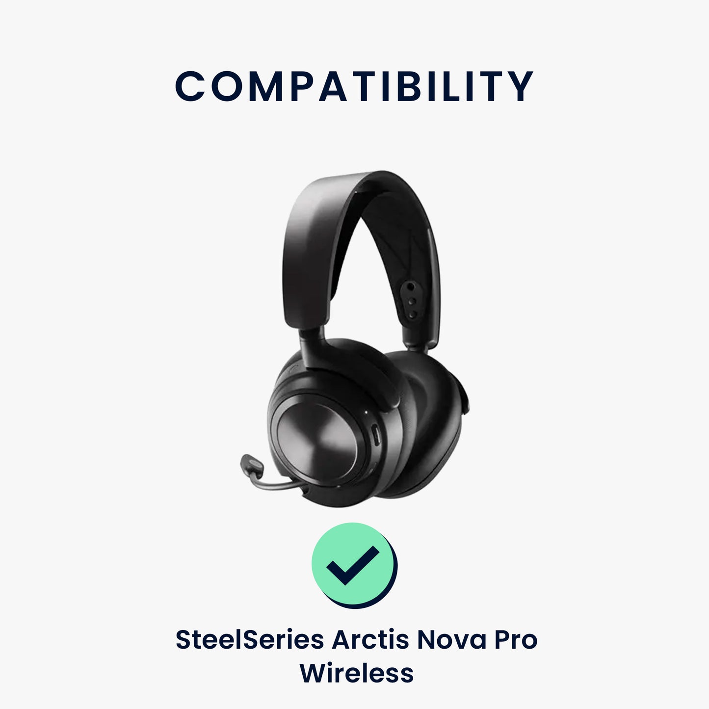 kwmobile Ohr Polster für SteelSeries Arctis Nova Pro Wireless Ohrpolster Ersatz Kopfhörer Ersatzteile Kopfhörer Ersatzpolster mit Cooling Effekt