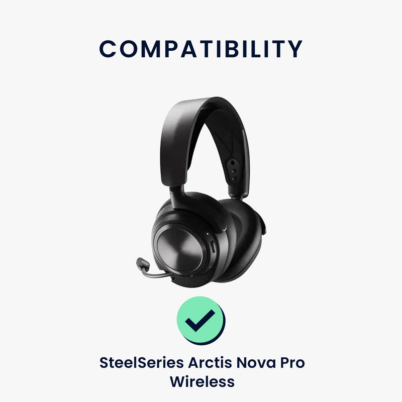 kwmobile Ohr Polster für SteelSeries Arctis Nova Pro Wireless Ohrpolster Ersatz Kopfhörer Ersatzteile Kopfhörer Ersatzpolster mit Cooling Effekt