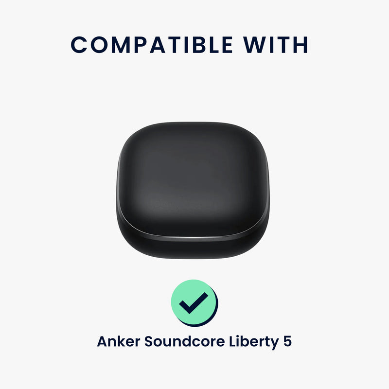 kwmobile Case für Anker Soundcore Liberty 5 Hülle - Kopfhörer Schutzhülle mit Karabiner