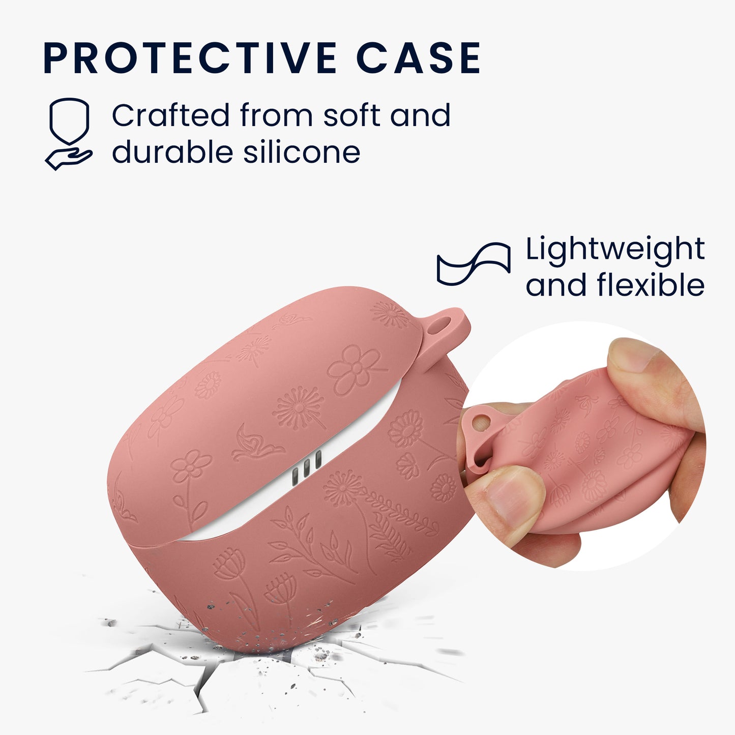 kwmobile Case für JBL Tune Beam 2 Hülle - Kopfhörer Schutzhülle mit Karabiner