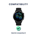 kwmobile Uhrenarmband für Garmin vivoactive 6 / vivomove Trend / Forerunner 55 Armband Fitnesstracker Band Set Ersatzarmband Smartwatch