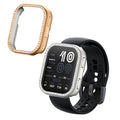 kwmobile 2x Kunststoff Hülle kompatibel mit Amazfit Bip 6 Schutzhülle Schutzrahmen - Glitzer Schutz Zubehör in Silber Rosegold Silber  [dsg02]
