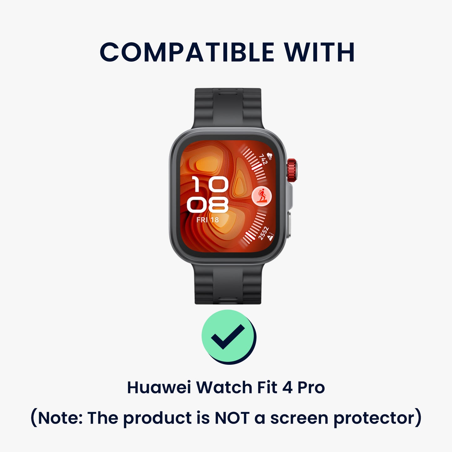 kwmobile Schutzhülle kompatibel mit Huawei Watch Fit 4 Pro Schutzrahmen Zubehör