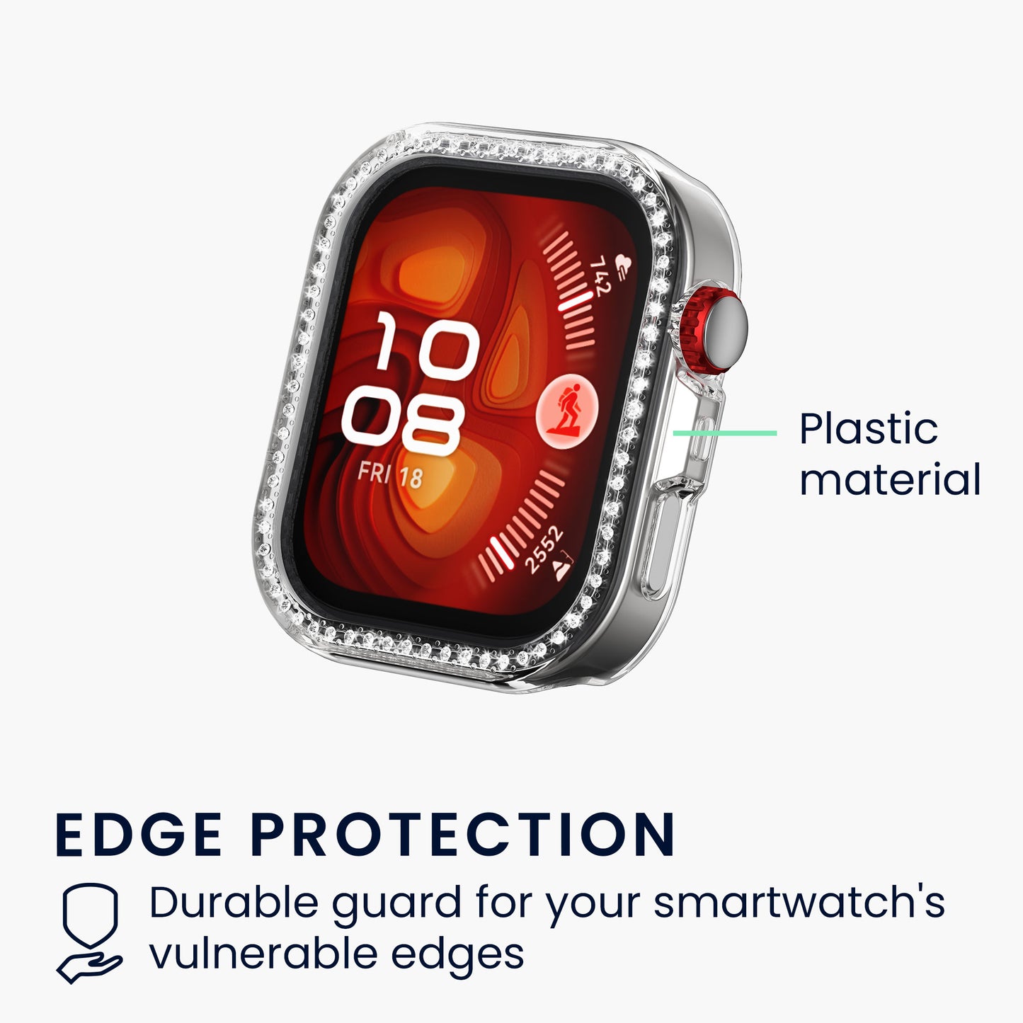 kwmobile Schutzhülle kompatibel mit Huawei Watch Fit 4 Pro Schutzrahmen Zubehör