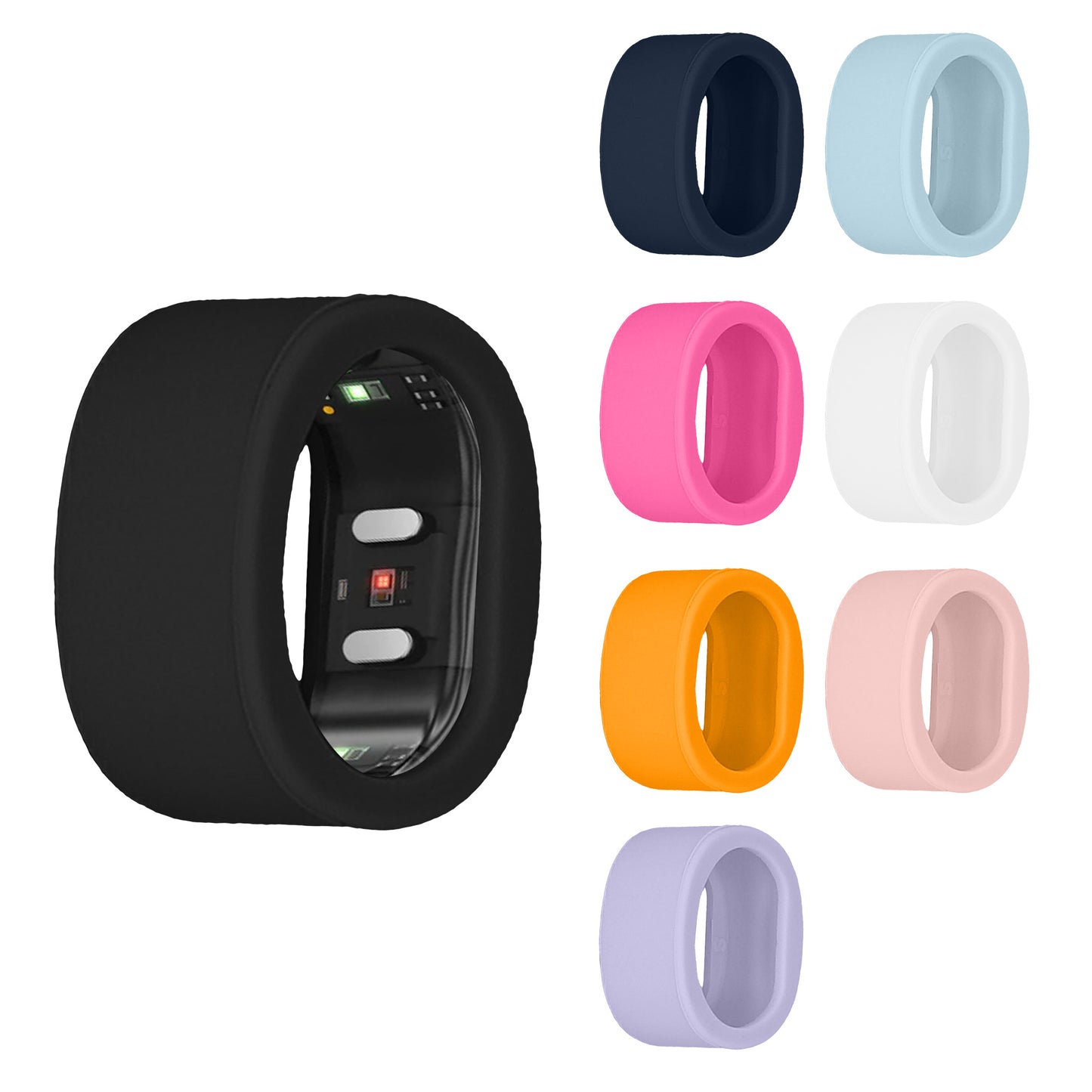 kwmobile Smart Ring Protector kompatibel mit RingConn Gen 2 SmartRing Hülle Weiches Case Schutzhülle