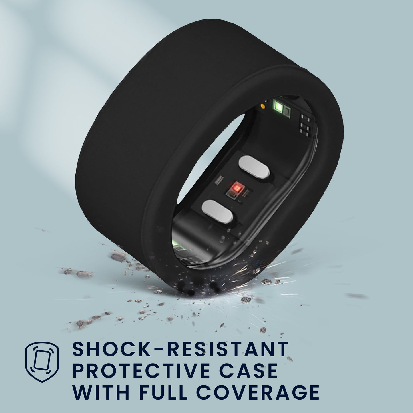 kwmobile 8x Smart Ring Protector kompatibel mit RingConn Gen 2 SmartRing Hülle Schutzhülle
