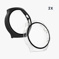 kwmobile Glas Hülle für Huawei Watch 5 46mm Schutzhülle Fullbody Fitnesstracker Case Set