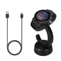 kwmobile USB Ladegerät kompatibel mit Garmin Vivoactive 6 / Vivoactive 5 / Forerunner 55 255 165 965 USB Kabel Charger Stand Smart Watch Ladestation Ladekabel mit Standfunktion