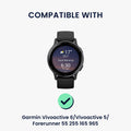 kwmobile USB Ladegerät kompatibel mit Garmin Vivoactive 6 / Vivoactive 5 / Forerunner 55 255 165 965 USB Kabel Charger Stand Smart Watch Ladestation Ladekabel mit Standfunktion