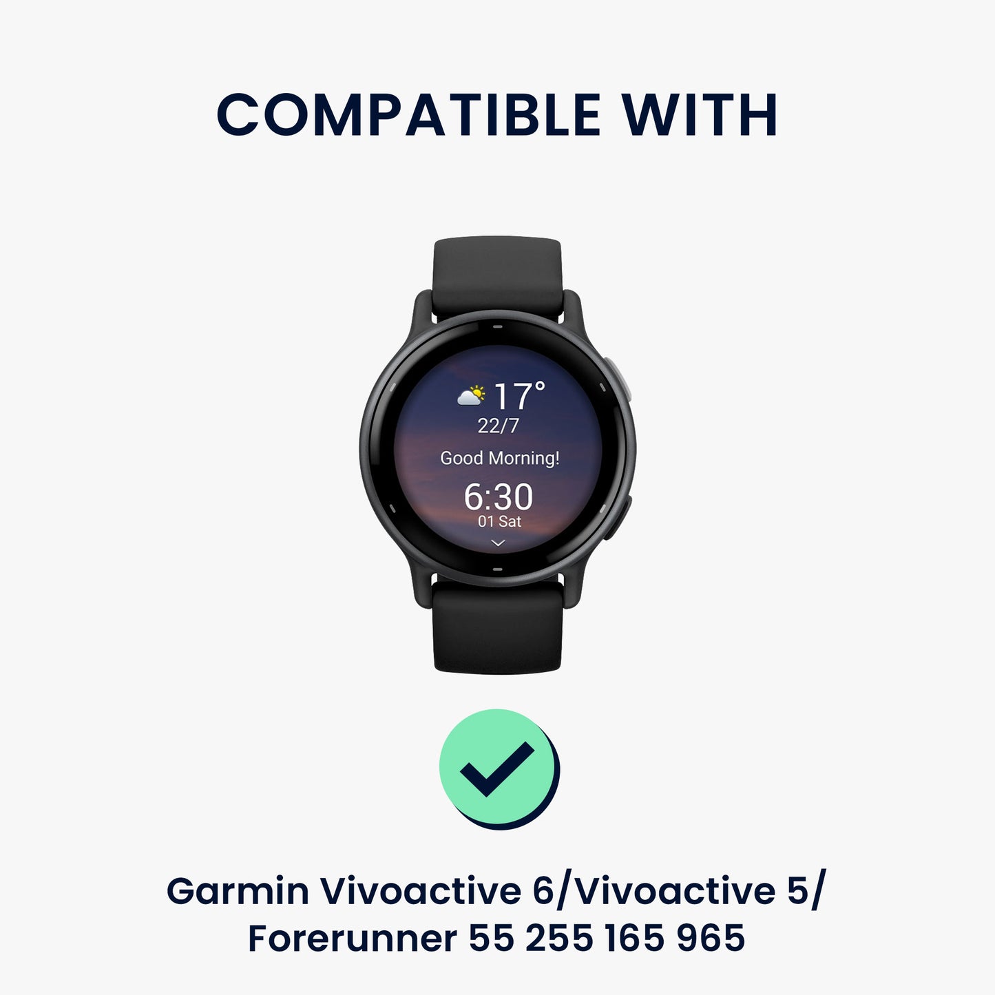kwmobile USB Ladegerät kompatibel mit Garmin Vivoactive 6 / Vivoactive 5 / Forerunner 55 255 165 965 USB Kabel Charger Stand Smart Watch Ladestation Ladekabel mit Standfunktion