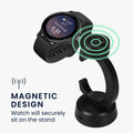 kwmobile USB Ladegerät kompatibel mit Garmin Vivoactive 6 / Vivoactive 5 / Forerunner 55 255 165 965 USB Kabel Charger Stand Smart Watch Ladestation Ladekabel mit Standfunktion