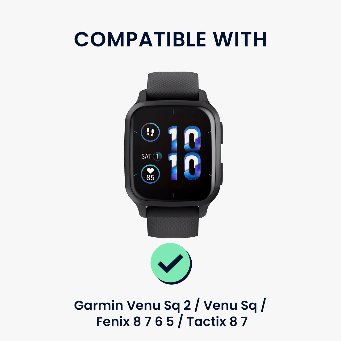 Ladegerät für Garmin Venu Sq 2 Music / Sq 2 / Vivoactive 6 / Vivoactive 5 mit Standfunktion